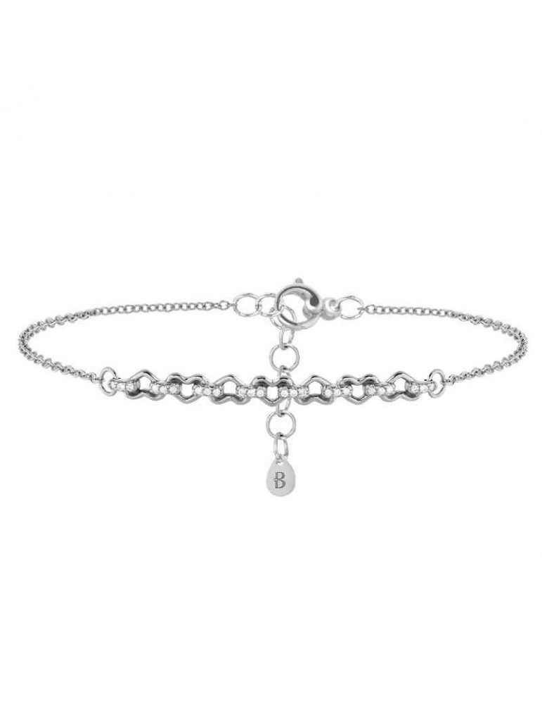 Bracciale Buonocore - Classic - Oro - Cuori - Diamanti 0,06 ct - 963B01DW
