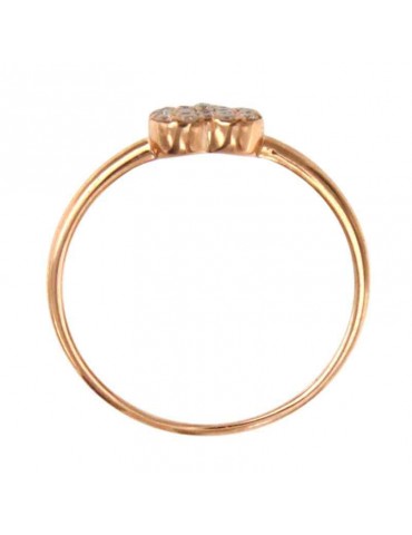 Anello Buonocore - Heart - Oro Rosa 18 carati - Cuore - Diamanti 0,14 ct - 125A01DP 2
