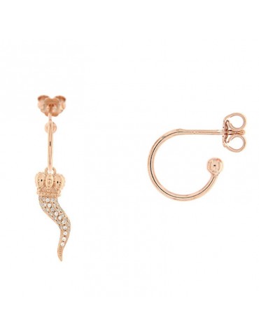 Mono Earring Rue Des Mille - Stardust - Horn-Zircons-ORZMONOD1WCORNO