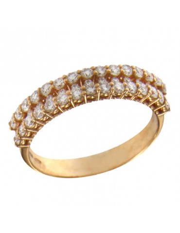 Buonocore Woman Ring - Spring Classic in 18K Rose Gold with 0.69 ct Natural Diamonds - 0