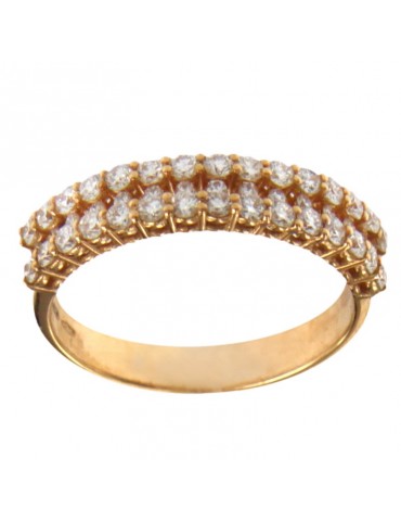 Buonocore Woman Ring - Spring Classic in 18K Rose Gold with 0.69 ct Natural Diamonds - 0 2