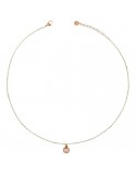 Rue Des Mille Necklace - Stardust - Rosè - Peace Pendant - GRZ011PACE