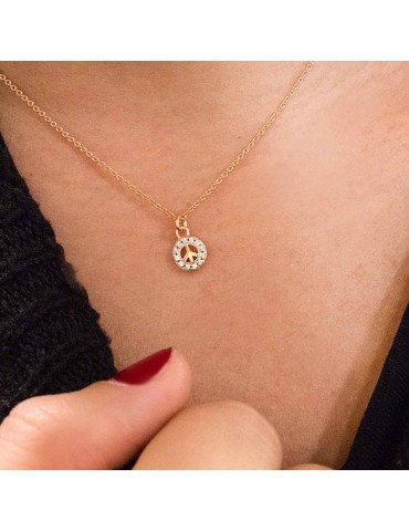 Collana Rue Des Mille - Stardust - Rosè - Ciondolo Pace - GRZ011PACE 2