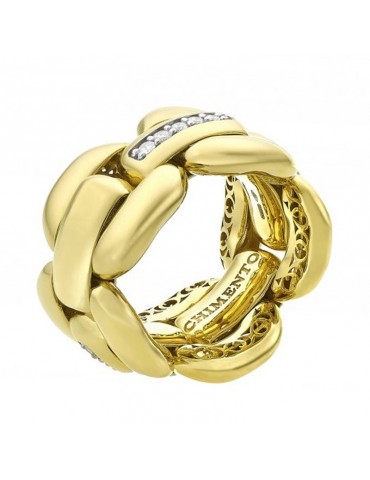 Chimento Ring - X-Tend in 18K Yellow Gold with 0.11 ct White Diamonds - 0