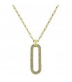 Collana Chimento Donna - X-Tend in Oro Giallo 18 carati con Diamanti Bianchi 45cm