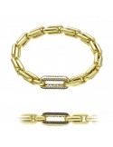 Chimento Bracelet - X-Tend in 18K Yellow Gold with White Diamonds and Black Diamonds 17cm - 0