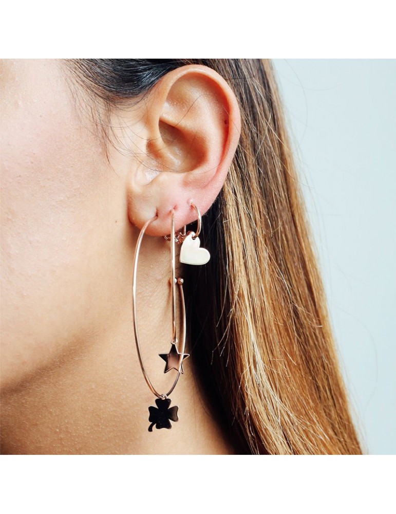 Rue Des Mille Earrings - Dreams Are Desires-Circle-Star-ORD4STE