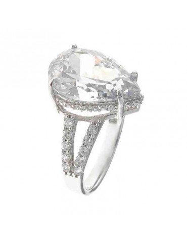 Anello Salvatore Plata - Genuine - Argento 925% - Cristallo - Misura 14 - 234S0073