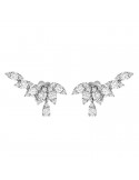 Buonocore Earrings - Classic Fantasy in 18K White Gold with 0.88 ct Natural Diamonds - 0