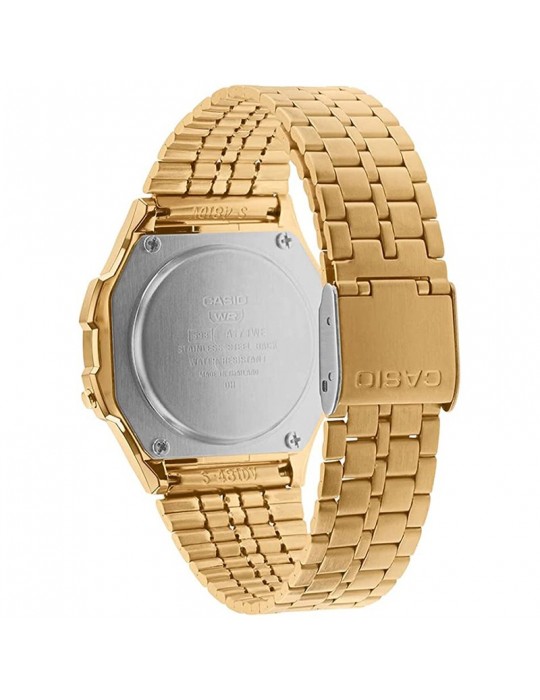 Casio watch - Vintage - Round case - 38 mm - Gold - A171WEG9AEF