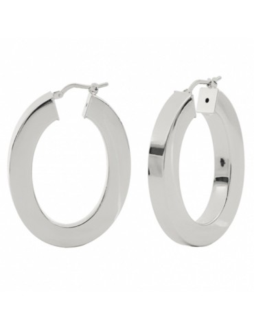 Unoaerre Earrings - Square - Silver Bronze - Oval - 4EXO00299B-1AR