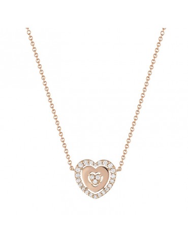 Collana Buonocore - Heart - Oro Rosa - Cuore - Diamanti Naturali 0,28 ct - 1033C01DP 2