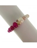 Bracciale Rajola - Fiaba - Giada Bordeaux - Perle Multicolor -54419318
