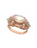 Anello Salvatore Plata - Afternoon - Argento 925% Rosè - Cristallo - 252S0006