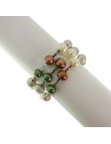 Rajola Bracelet for Women - Cecilia - Green - Brown Pearls - 546871418