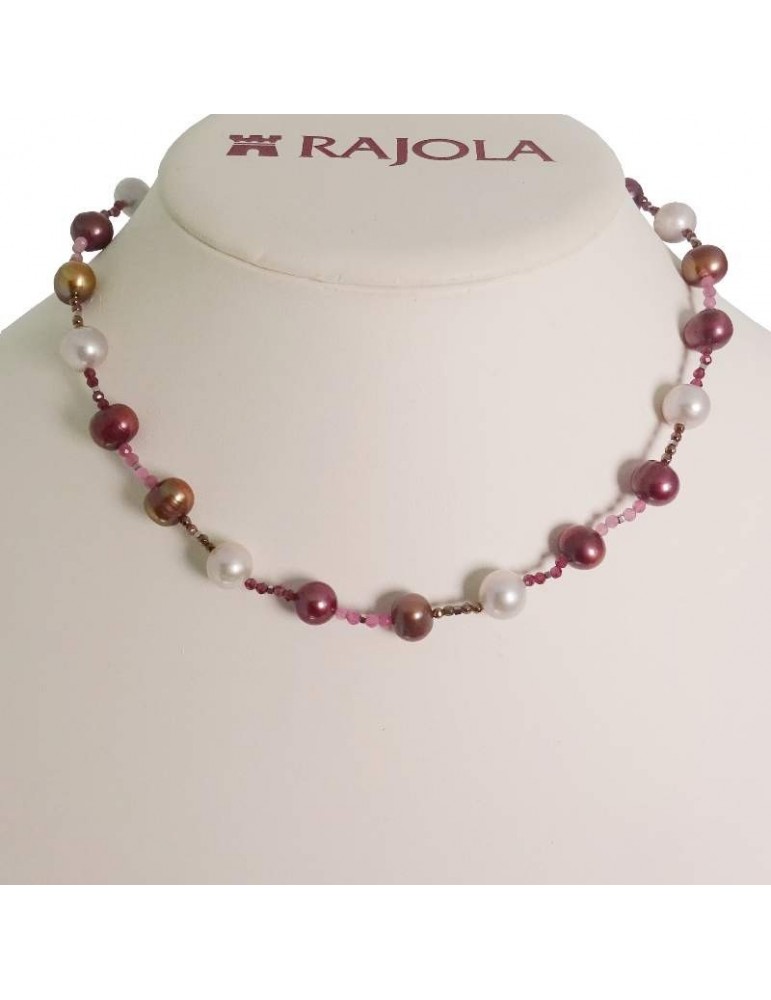 Collana Rajola - Cecilia - Madreperla - Perle Viola - Marroni-5468715C