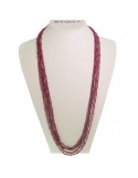 Rajola Necklace - Waltz - Long - Red Garnet - Mother of Pearl - 546994L