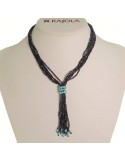 Collana Rajola - Charleston -Multifilo-Spinello Blu-Amazzonite-547021C