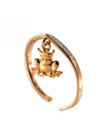 Anello Rue Des Mille -I Sogni Son Desideri-Zirconi-Ranocchio-ANGBM1RAN