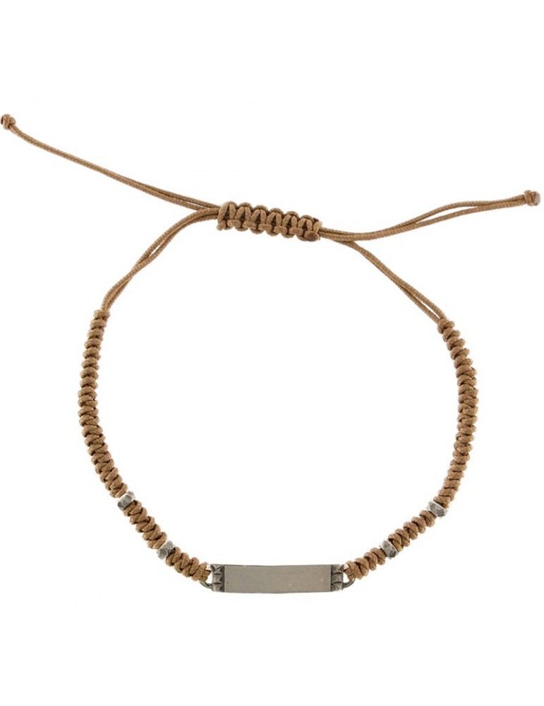 Bracciale Rue Des Mille - Tangle - Marrone - Barretta - BRU02M4TS