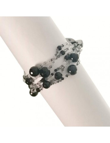 Bracciale Rajola - Jazz - Quarzo Tormalinato - Onice Nero - 54681318