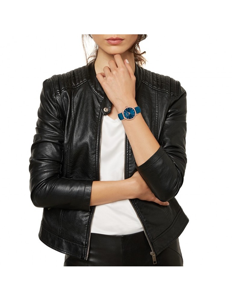 Orologio Breil Tribe - Bella - Solo Tempo - Blu-32 mm-Rose Gold-EW0614