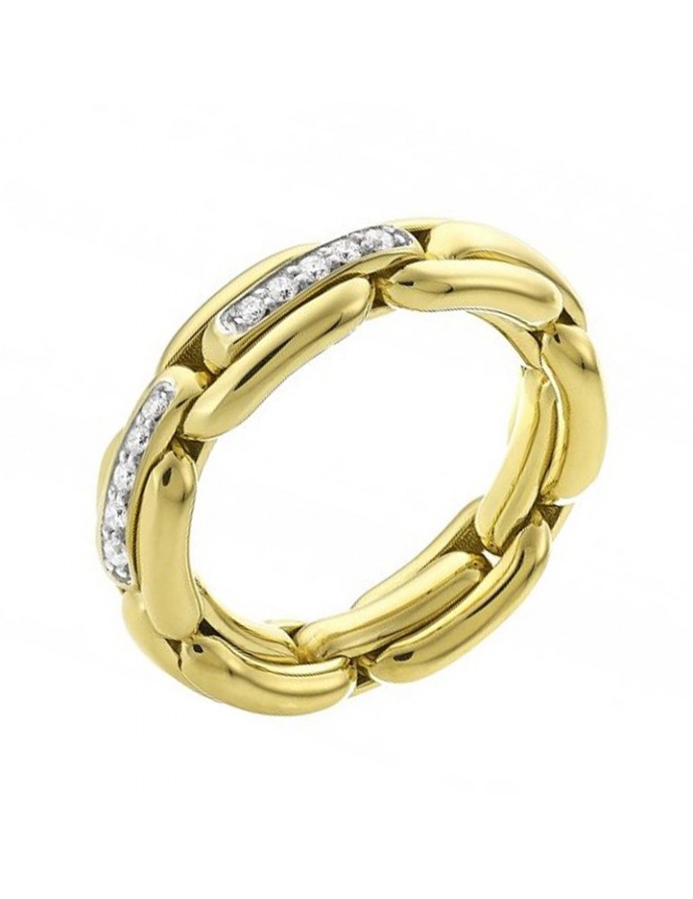 Chimento - X-Tend Ring in 18K Yellow Gold with 0.30 ct White Diamonds - 0