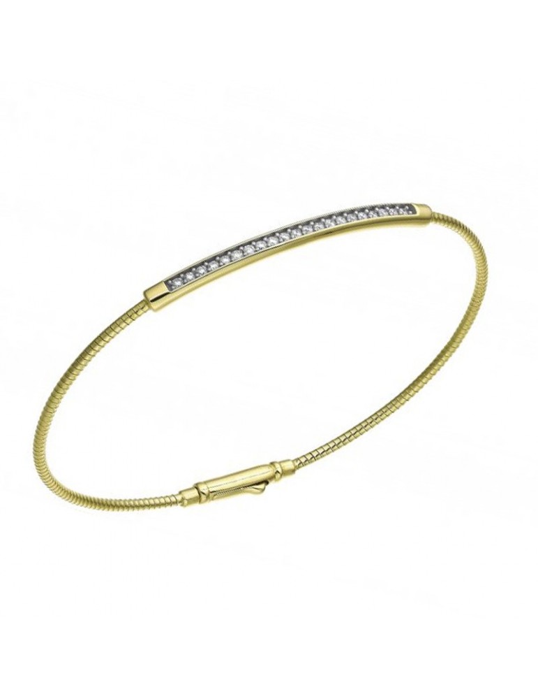 Chimento Bracelet - Stardust Pavè in 18K Yellow Gold with 0.27 ct White Diamonds - 0