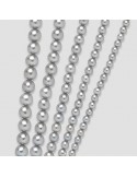 Collana Miluna - Girocollo - Filo - Perle Grigie 5,5 - 6 mm - Oro - 1MPF55642NL476