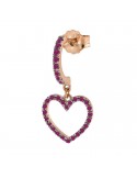 Mono Earring Rue Des Mille -Stardust Tribe-Heart-Zircons-ORZFATRCUOC
