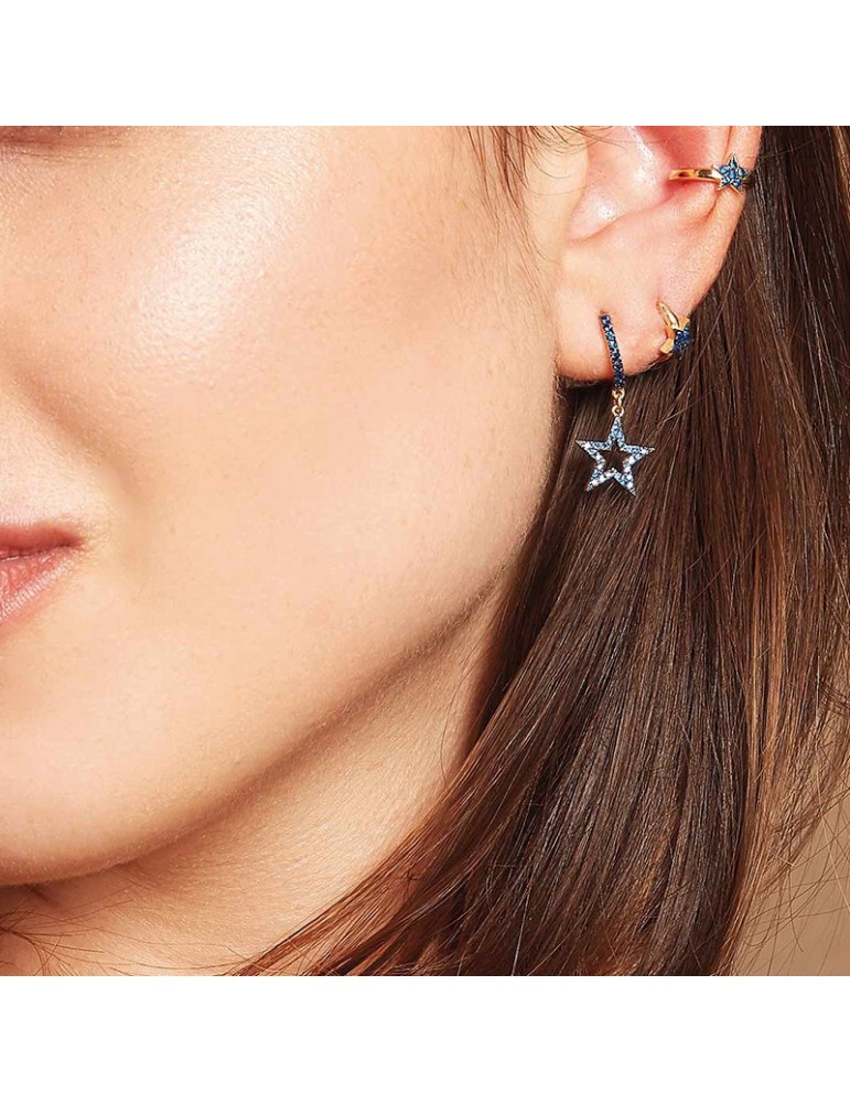 Mono Earring Rue Des Mille-Stardust Tribe-Stella-Zircons-ORZFATRSTEC