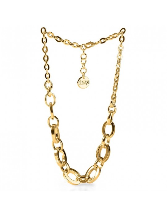 Unoaerre Necklace - Square - Oval Squared Chain -45cm-4EXH0014G-1AR