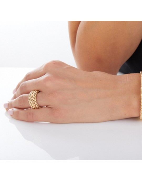 Unoaerre-Chicco-Gold-Low Band Ring-Size 18-711ECA0110G18-1AR