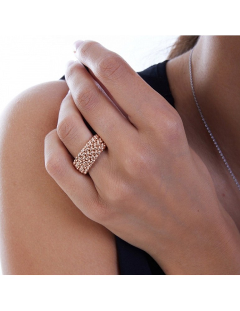 Anello Unoaerre-Chicco-Rose Gold-a Fascia Bassa-Misura 18-711ECA0110R18-1AR