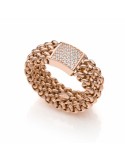 Anello Unoaerre-Chicco-Rosè-Zirconi Bianchi-Misura 14-711ECA0111R14-1AR