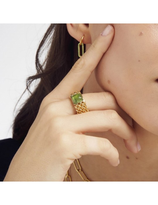 Anello Unoaerre - Chicco-Gold-Quarzo Verde-Misura 18-711ECA0115G18-1AR