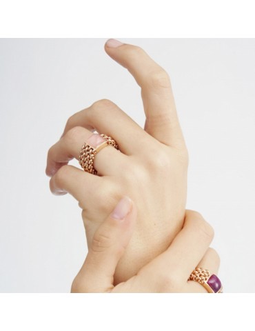 Unoaerre Ring - Chicco -Rosè-Rose Quartz-Size 14-711ECA0116R14-1AR 2