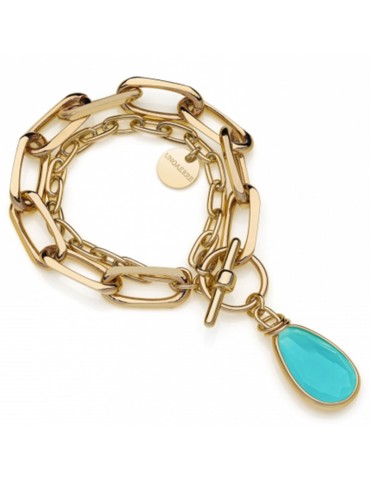 Bracciale Unoaerre - Classica - Catena-Pendente-Turchese-6EXB0025G-1AR