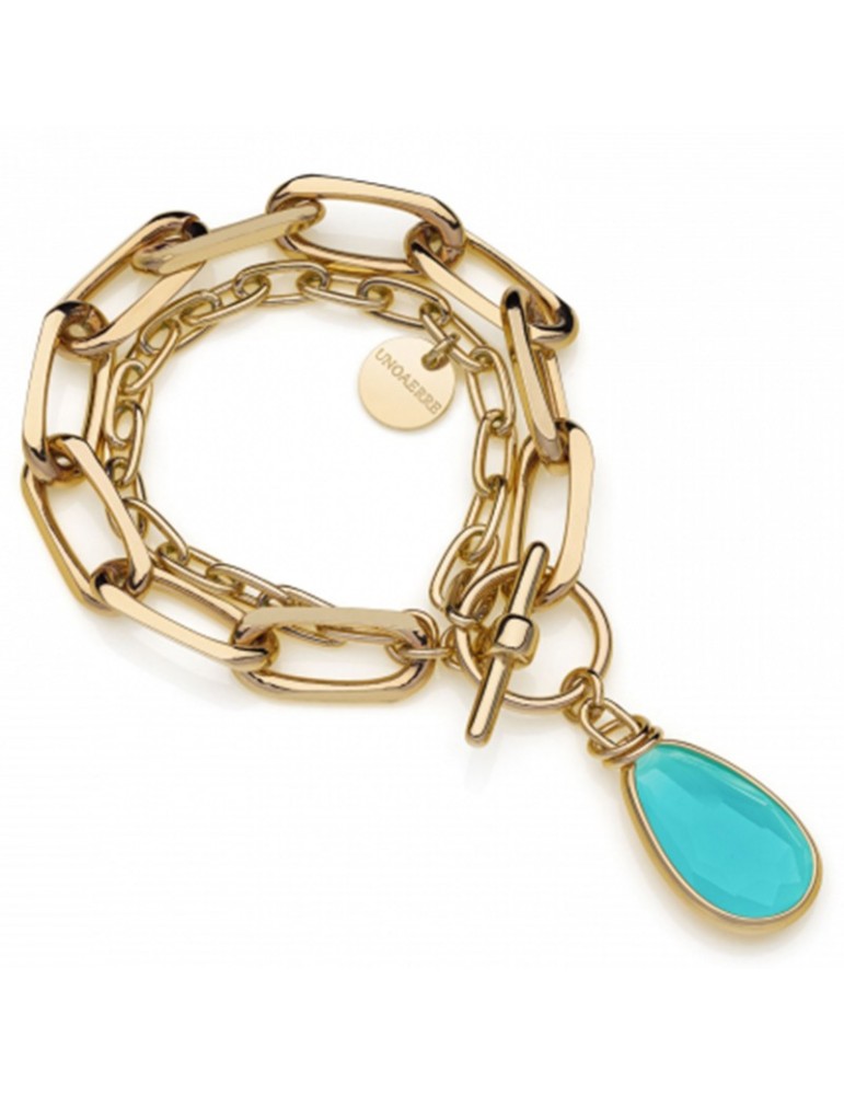 Unoaerre Bracelet - Classica - Chain-Pendant-Turquoise-6EXB0025G-1AR