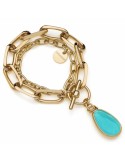 Bracciale Unoaerre - Classica - Catena-Pendente-Turchese-6EXB0025G-1AR