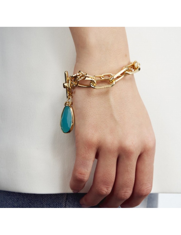 Unoaerre Bracelet - Classica - Chain-Pendant-Turquoise-6EXB0025G-1AR