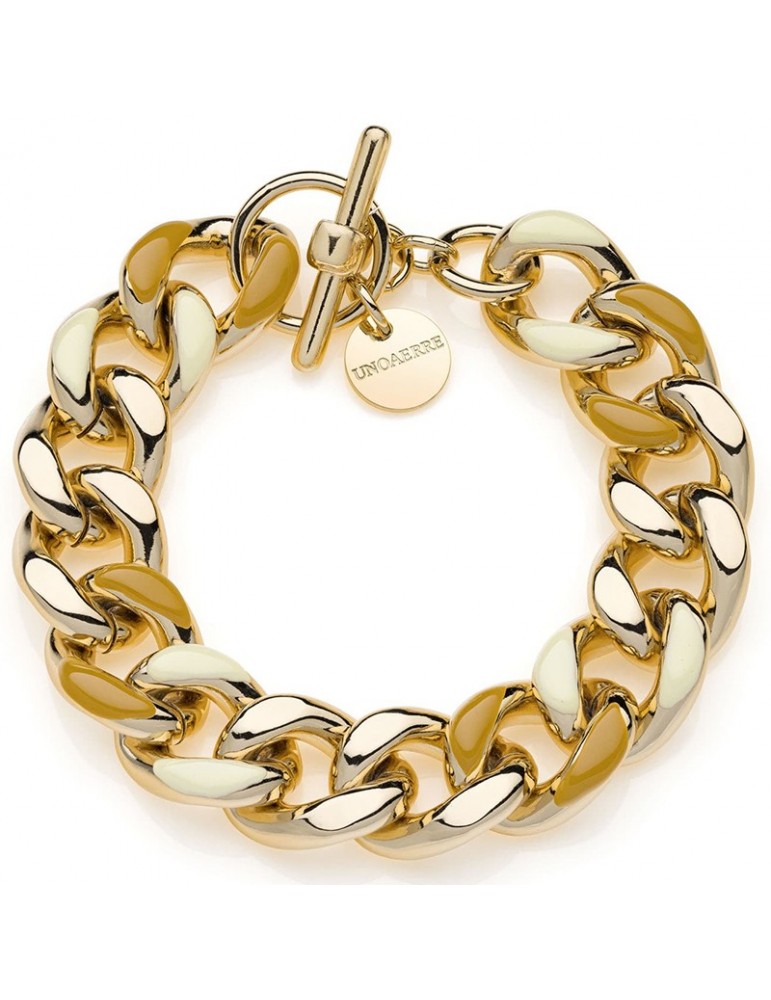 Bracciale Unoaerre - Colors - Catena - Beige-Nocciola-7EXB0025006G-1AR