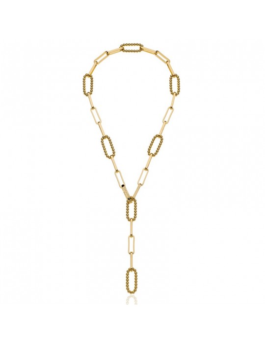 Unoaerre Necklace - Bubbles - Paperclip - Ball Links-9EXH0014G-1AR