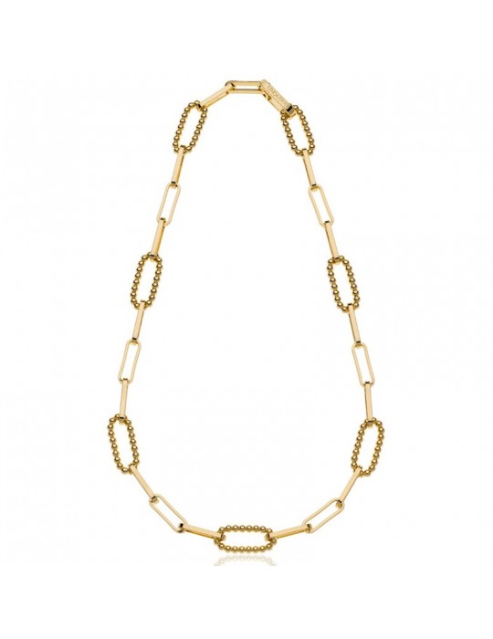 Unoaerre Necklace - Bubbles - Paperclip - Ball Links-9EXH0014G-1AR