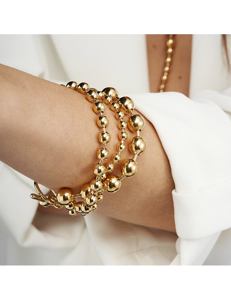 Unoaerre Bracelet - Chains - Gold - Graduated Beads - EXB4895G-1AR