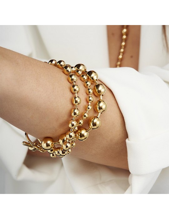 Unoaerre Bracelet - Chains - Gold - Graduated Beads - EXB4895G-1AR