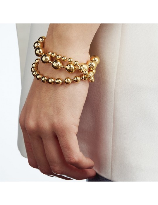 Unoaerre Bracelet - Chains - Gold - Graduated Beads - EXB4895G-1AR