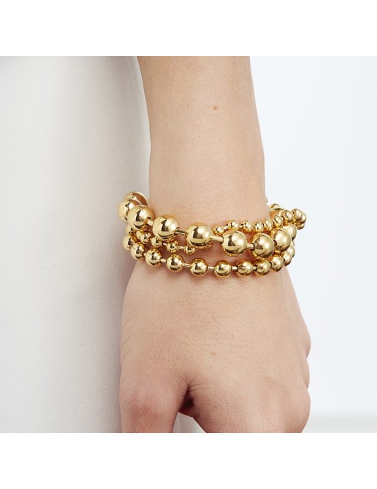 Unoaerre Bracelet - Chains - Gold - Graduated Beads - EXB4895G-1AR