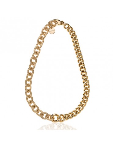 Collana Unoaerre - Catene Grumetta Liscia -Forzatina Gold-EXH5224G-1AR