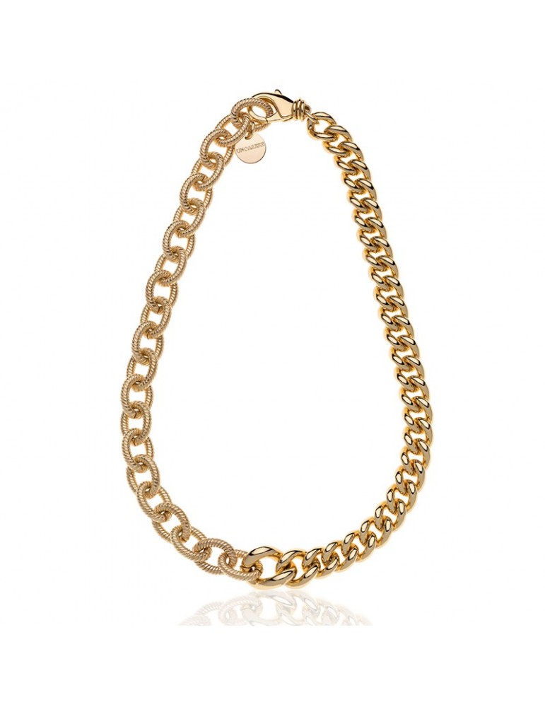 Collana Unoaerre - Catene Grumetta Liscia -Forzatina Gold-EXH5224G-1AR